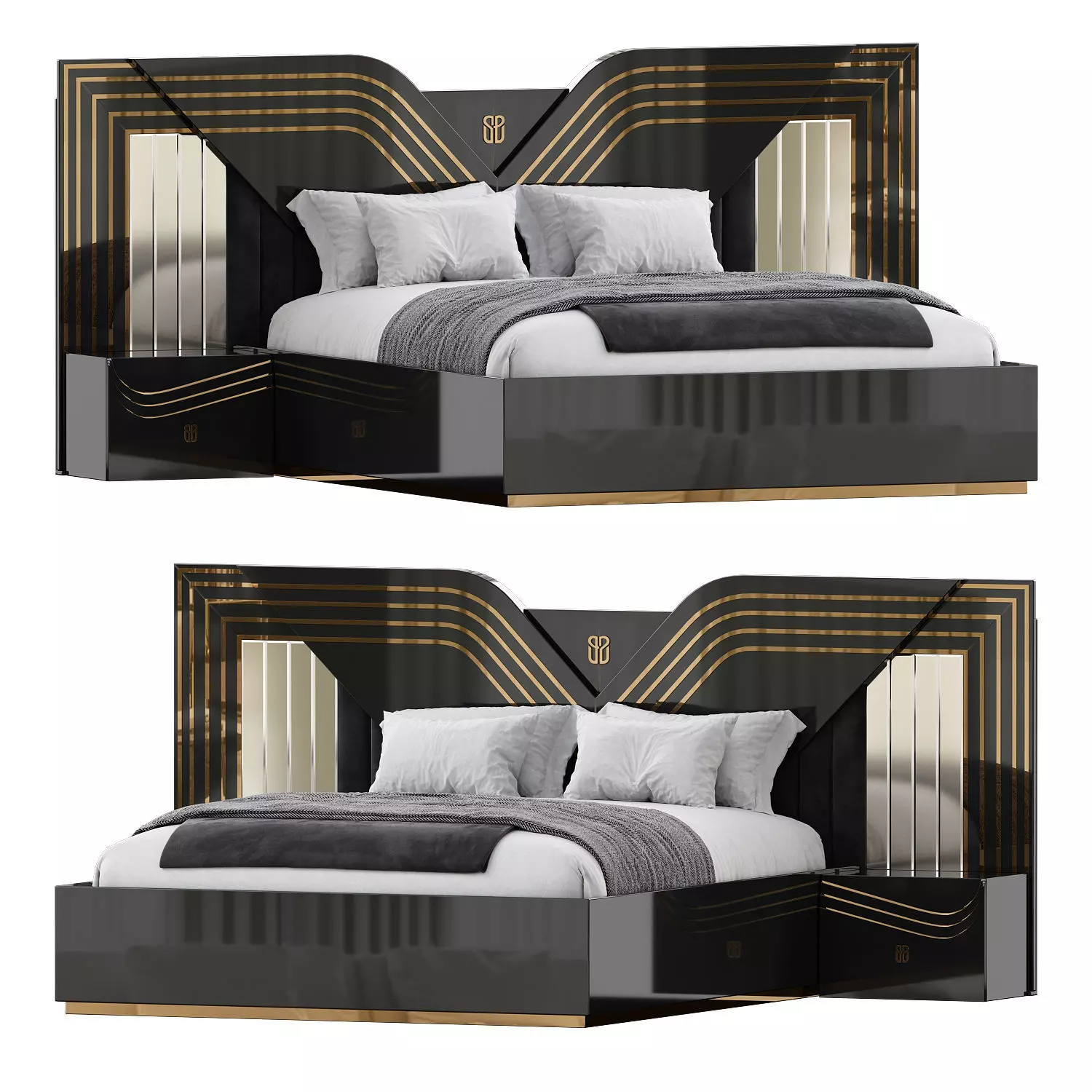 Angelas Bed by Evgor Luxury 3D model