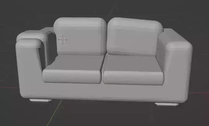 Basic couch sofa with throw