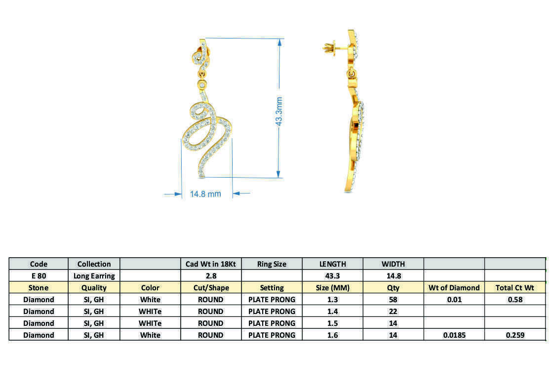 Earrings - 80 3D print model_3