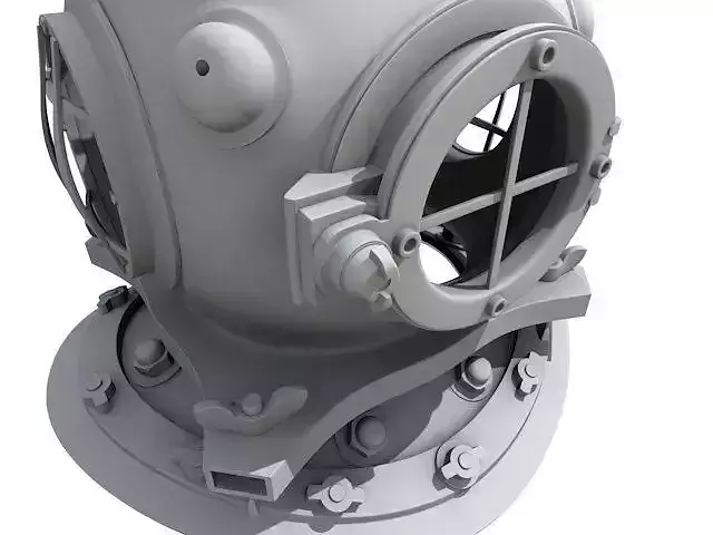 Old Diving Helmet - Read the description 3D model