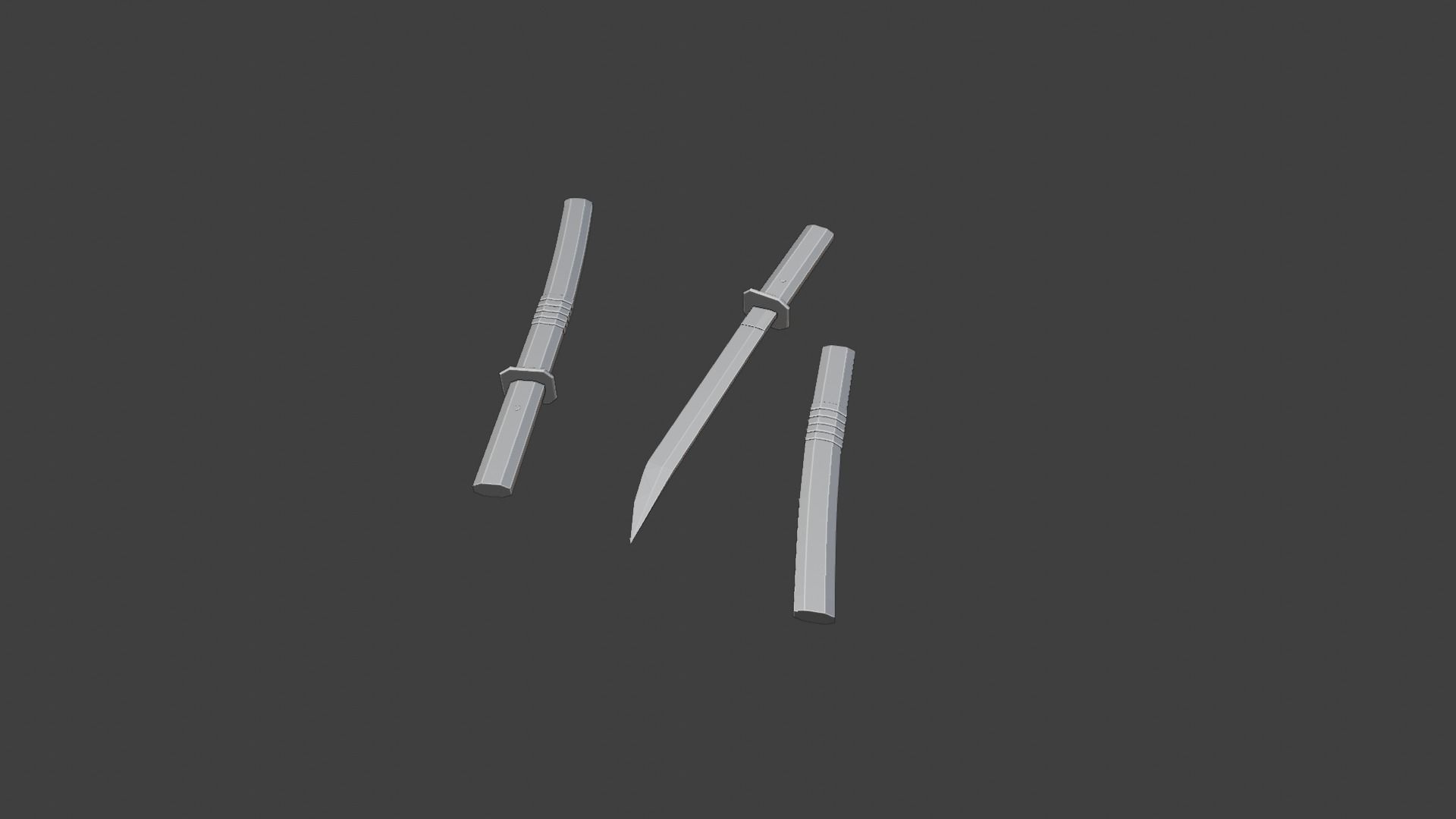 Killer Knife Low-poly 3D model_4