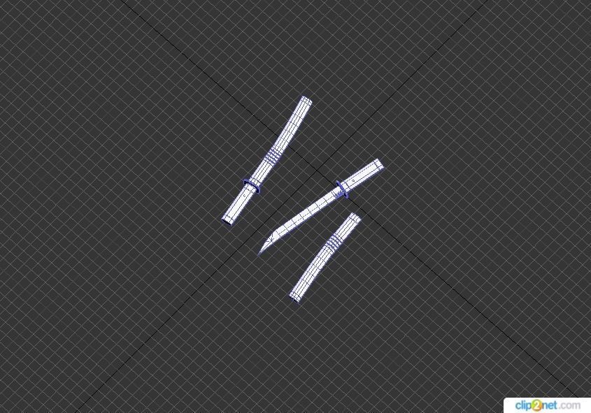 Killer Knife Low-poly 3D model_5