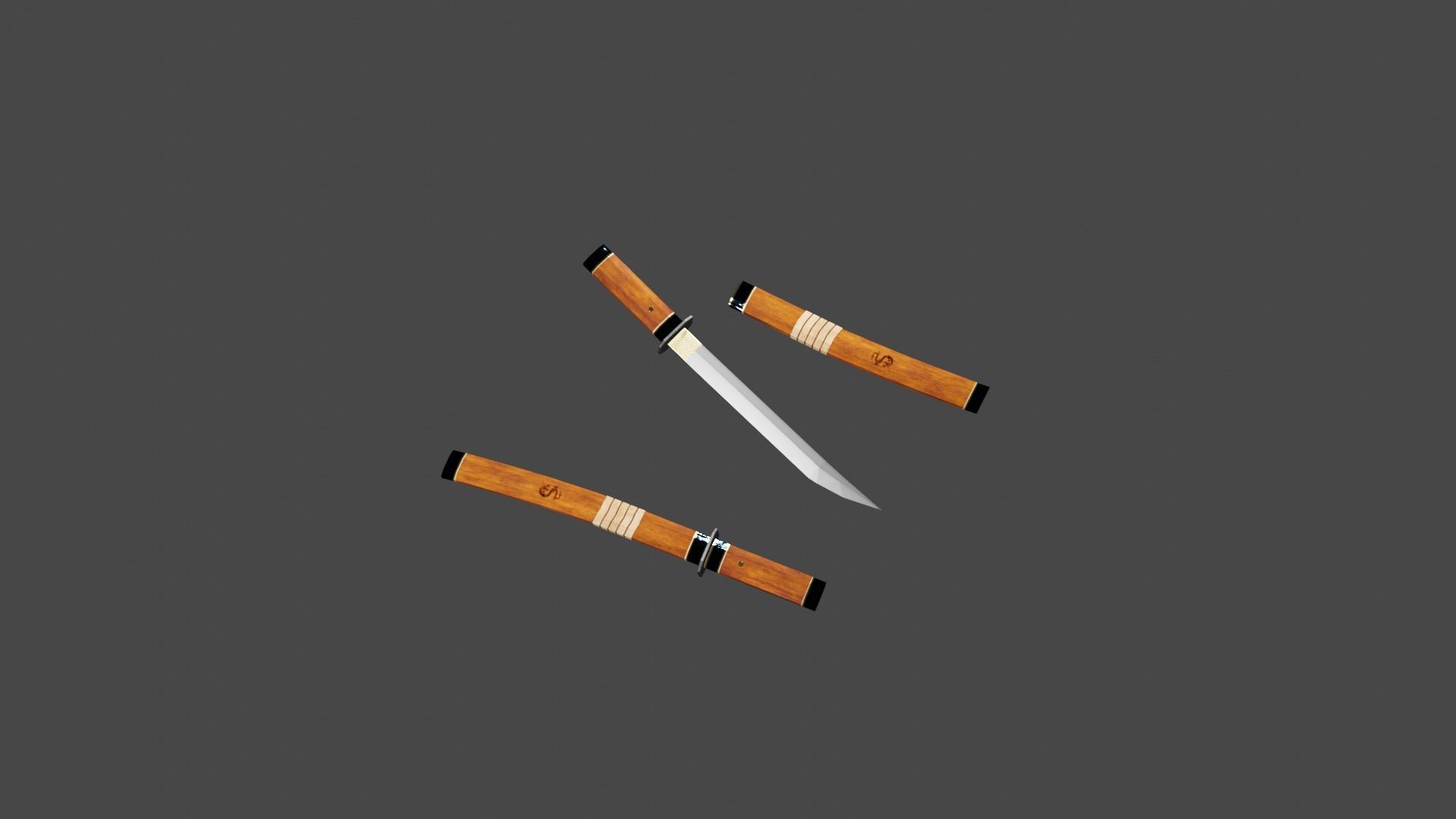 Killer Knife Low-poly 3D model_2