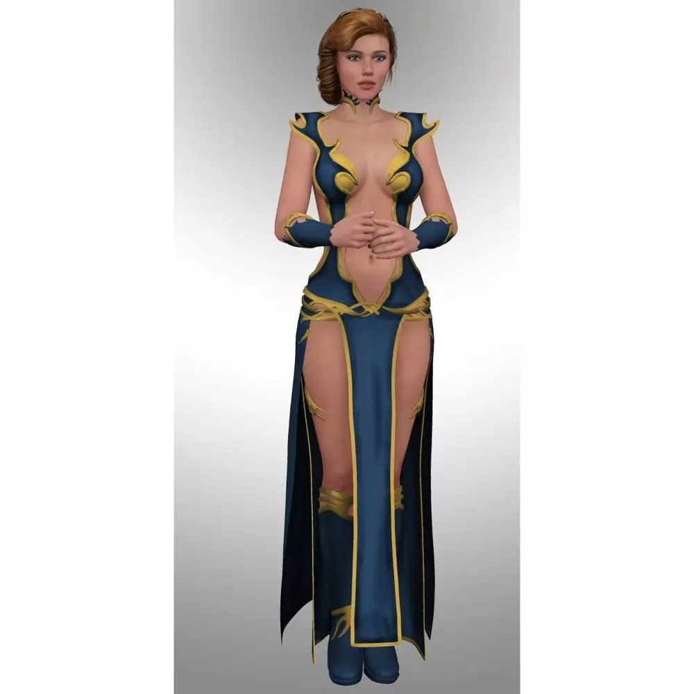 Blue Queen V4 for Poser 3D model