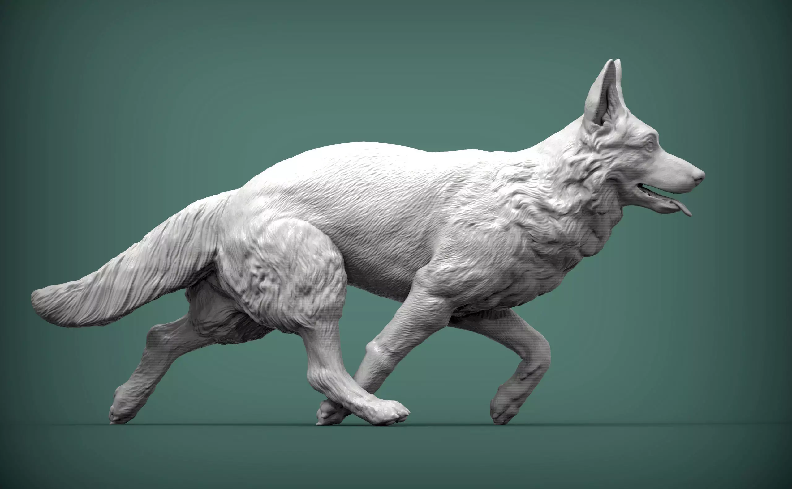 German Shepherd 3D print model_0