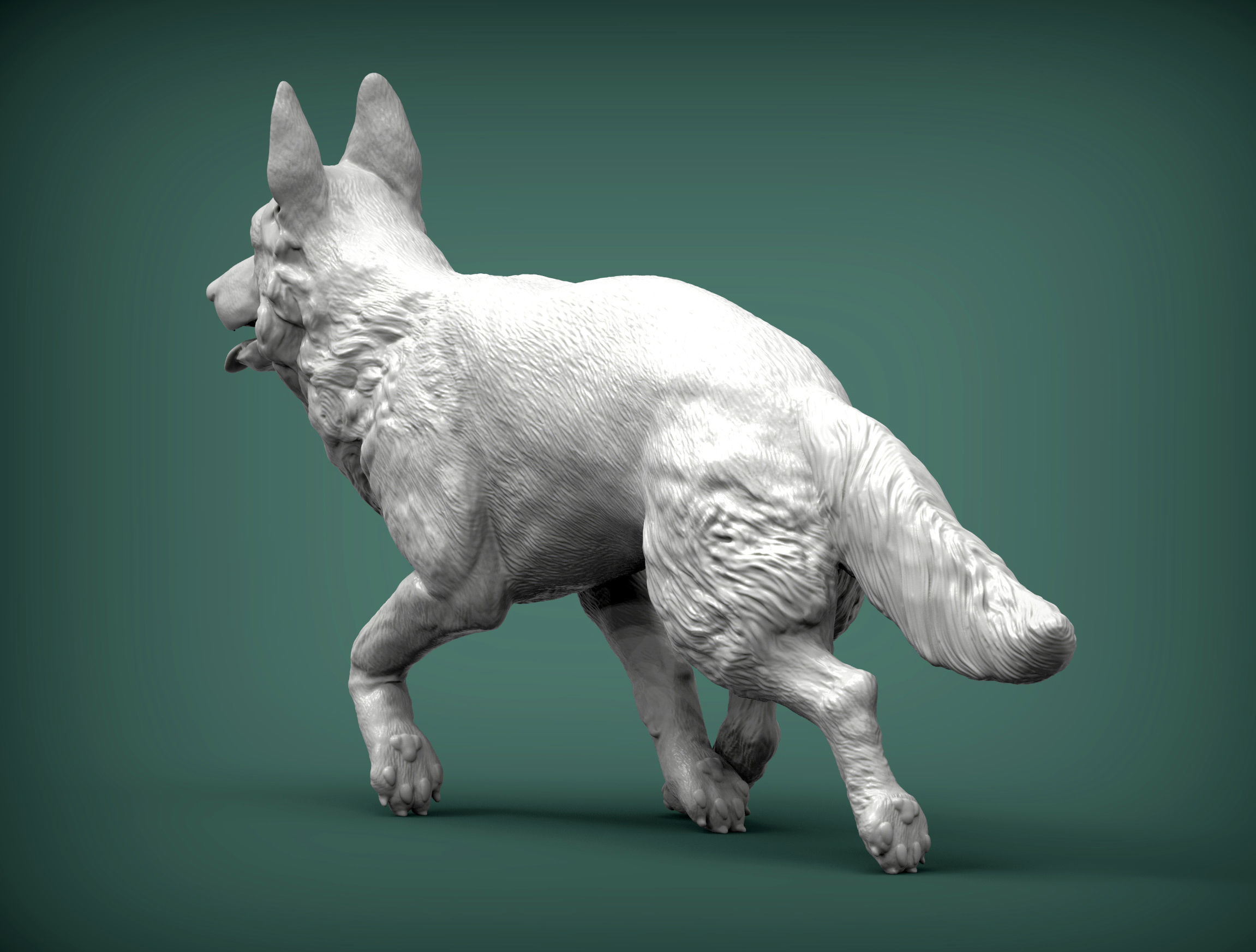 German Shepherd 3D print model_6