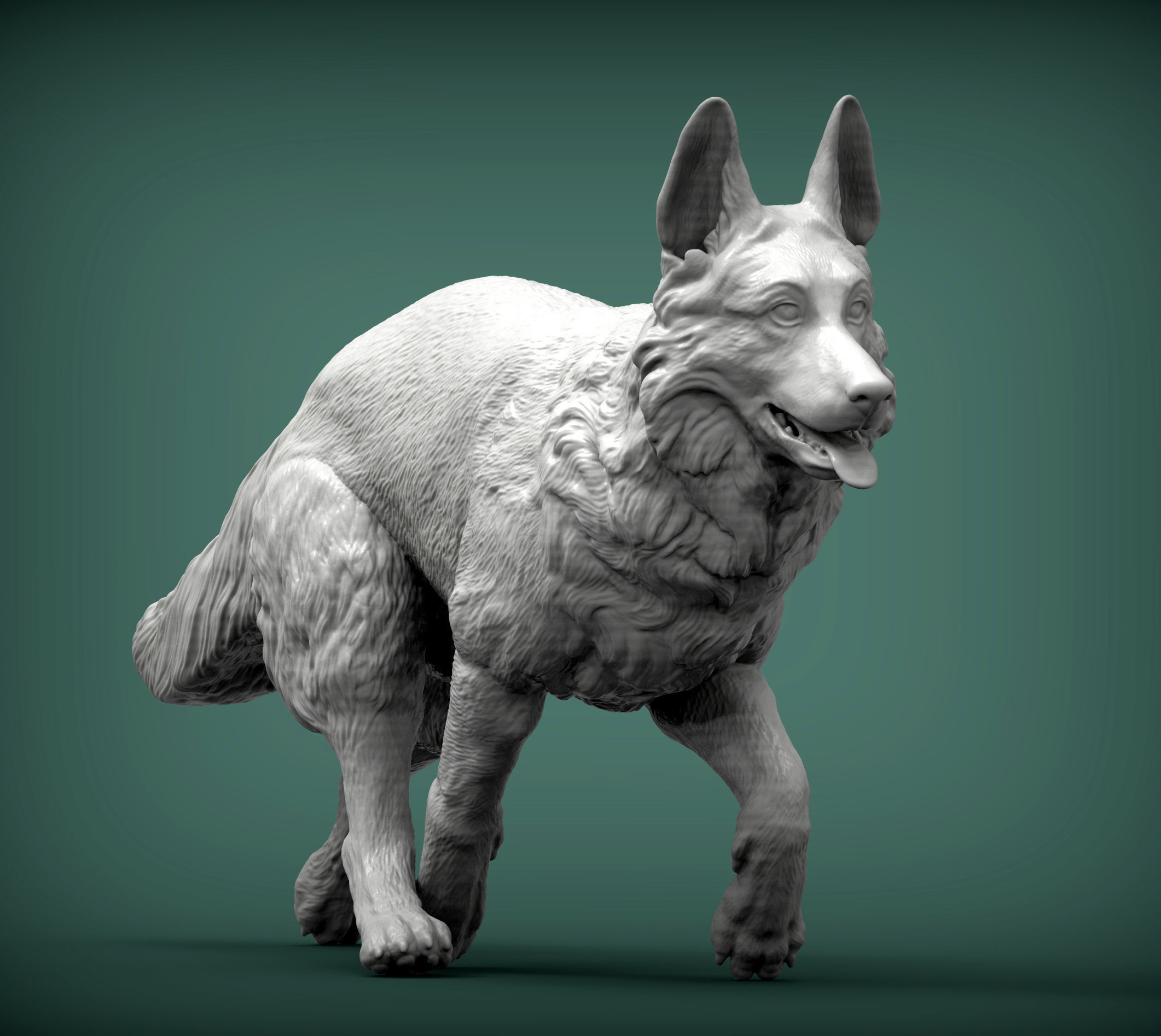 German Shepherd 3D print model_4