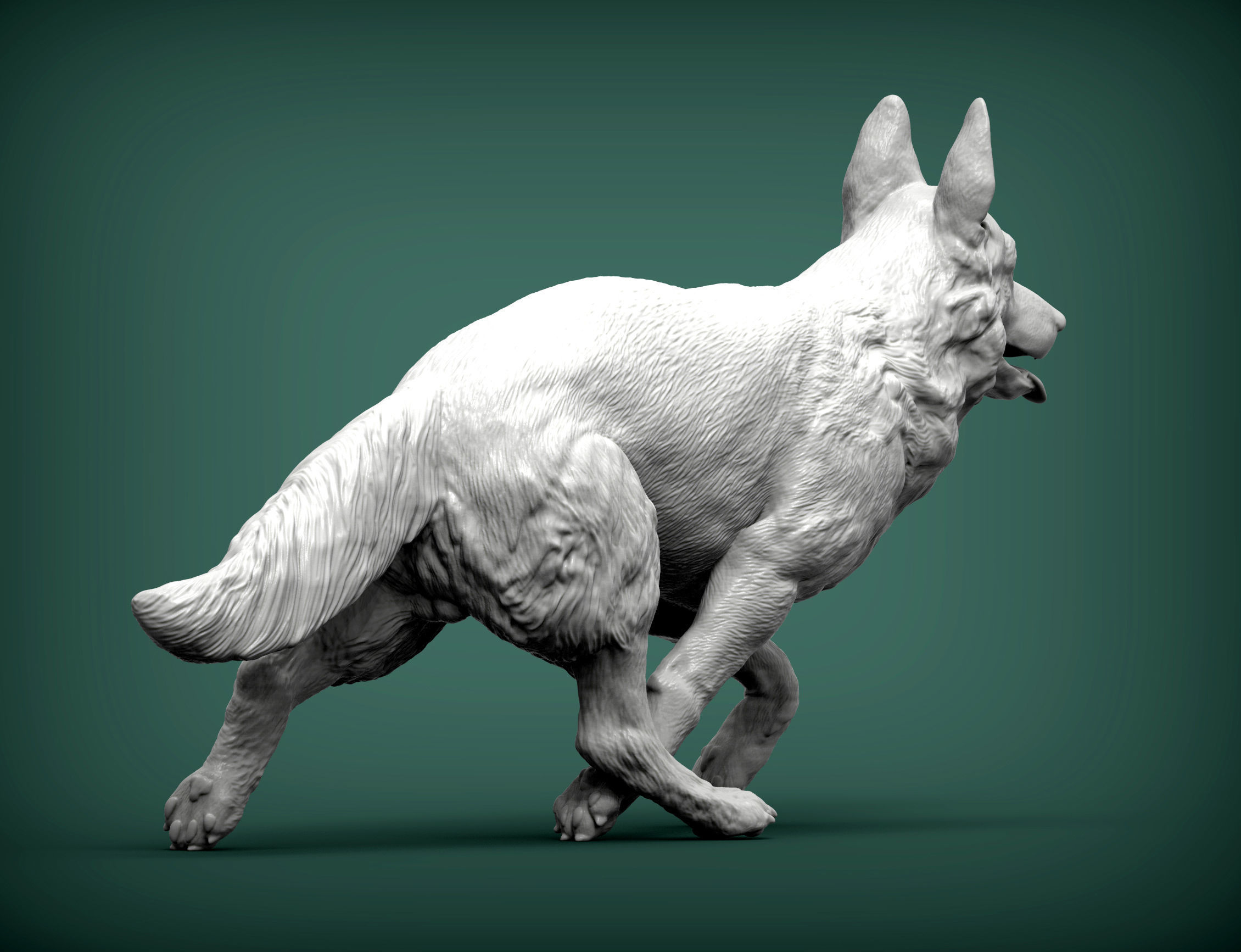 German Shepherd 3D print model_5