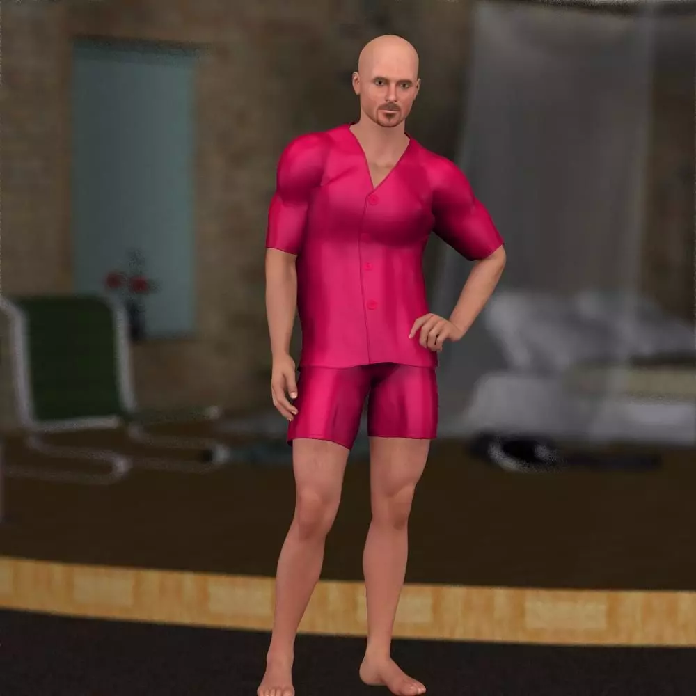 Pajamas M4 for Poser 3D model