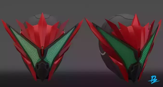 Kamen Rider Jin Burning Falcon Form 3D print model
