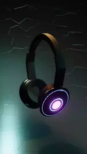 Headset headphones 3D model