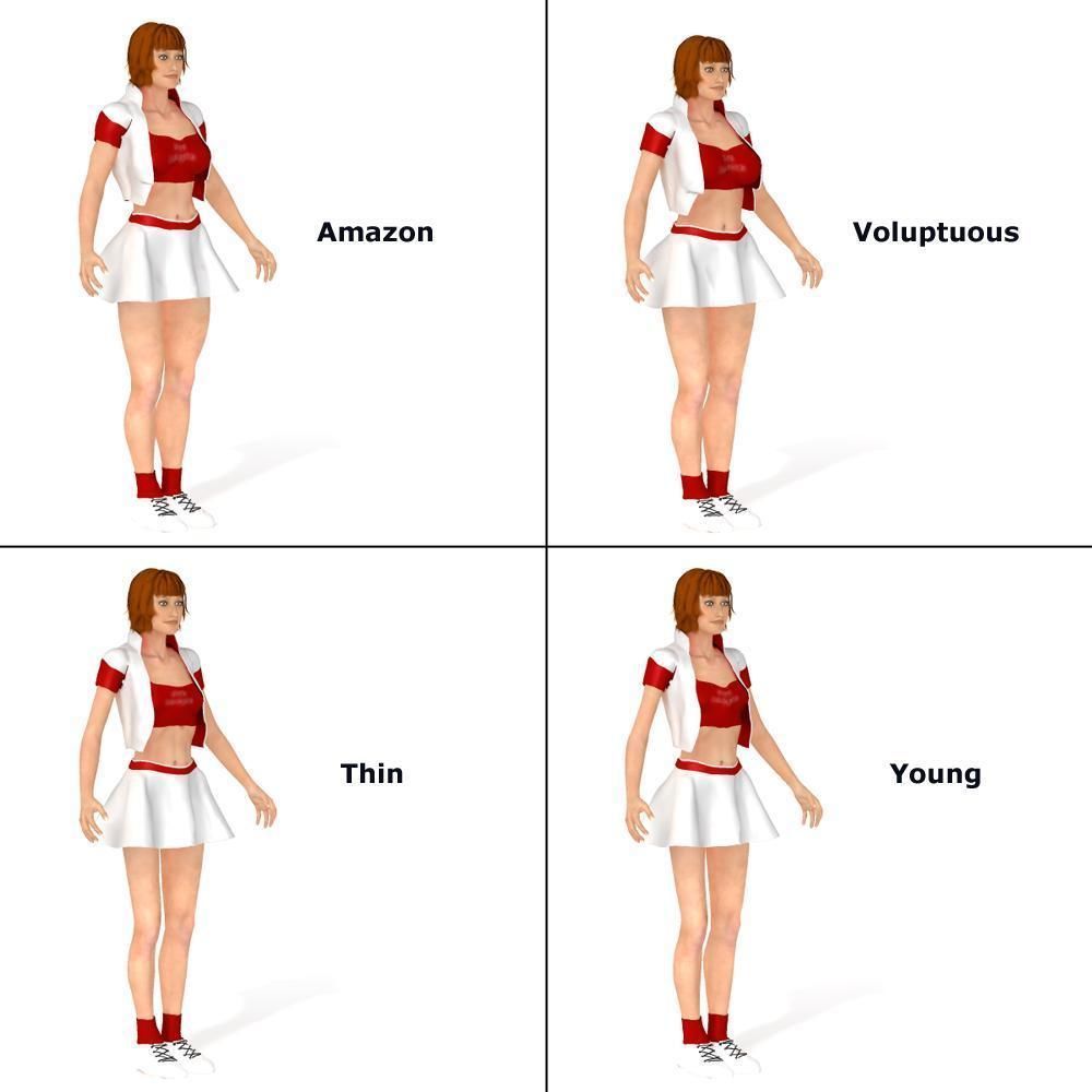 Race Queen V4 for Poser 3D model_4