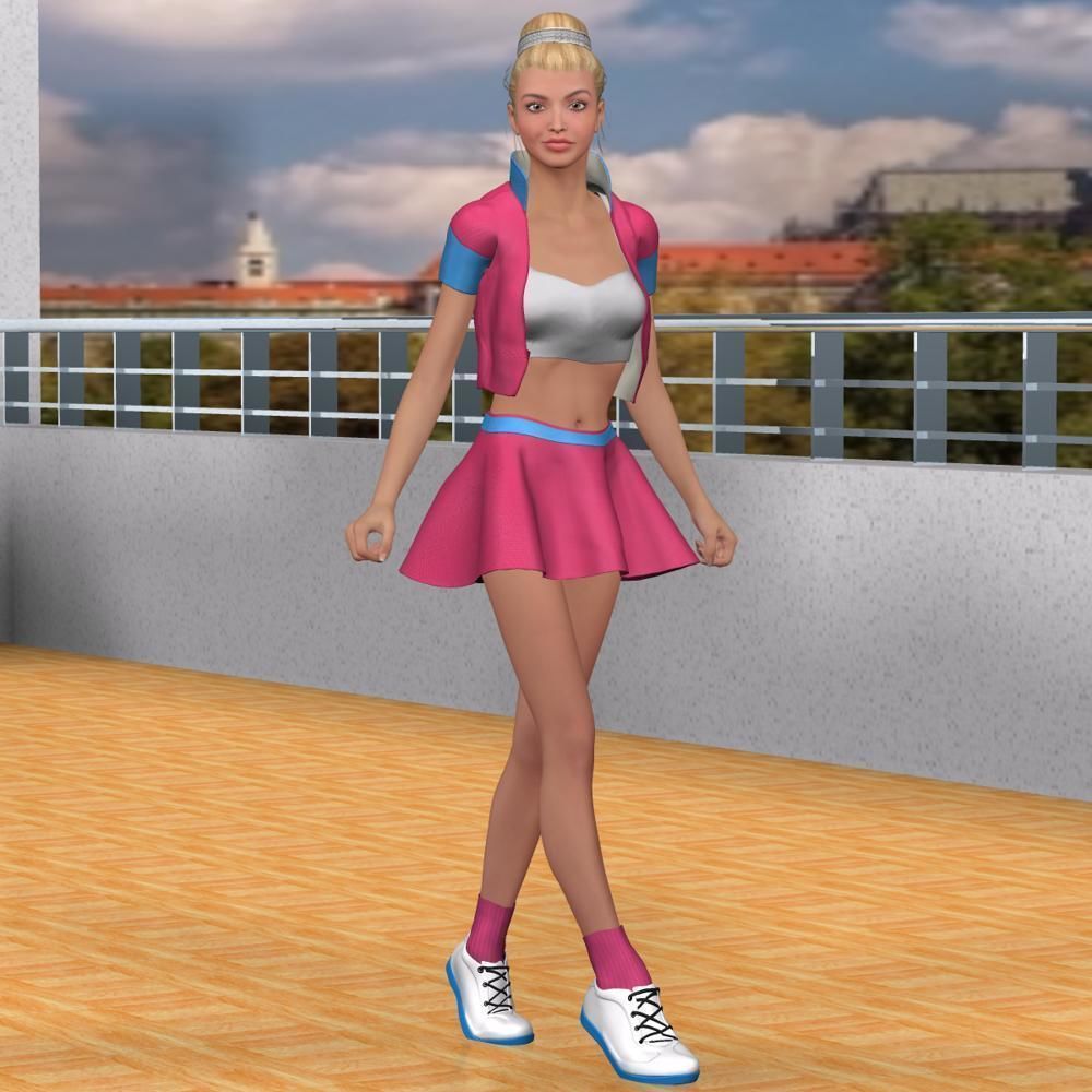 Race Queen V4 for Poser 3D model_1