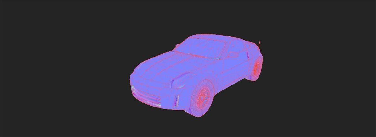 350Z REPLICA Low-poly 3D model_1