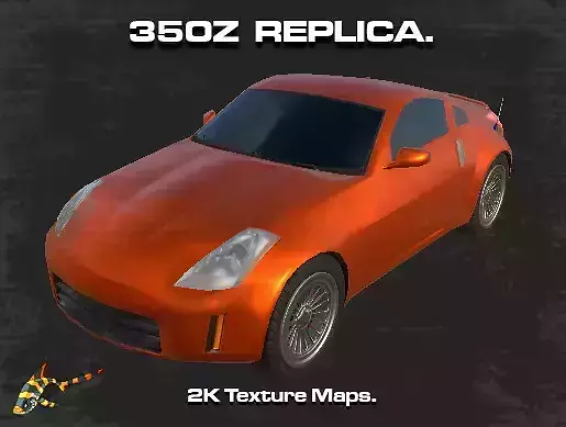 350Z REPLICA Low-poly 3D model