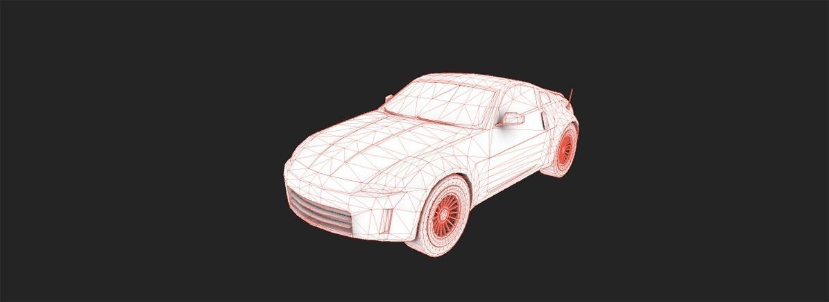350Z REPLICA Low-poly 3D model_2