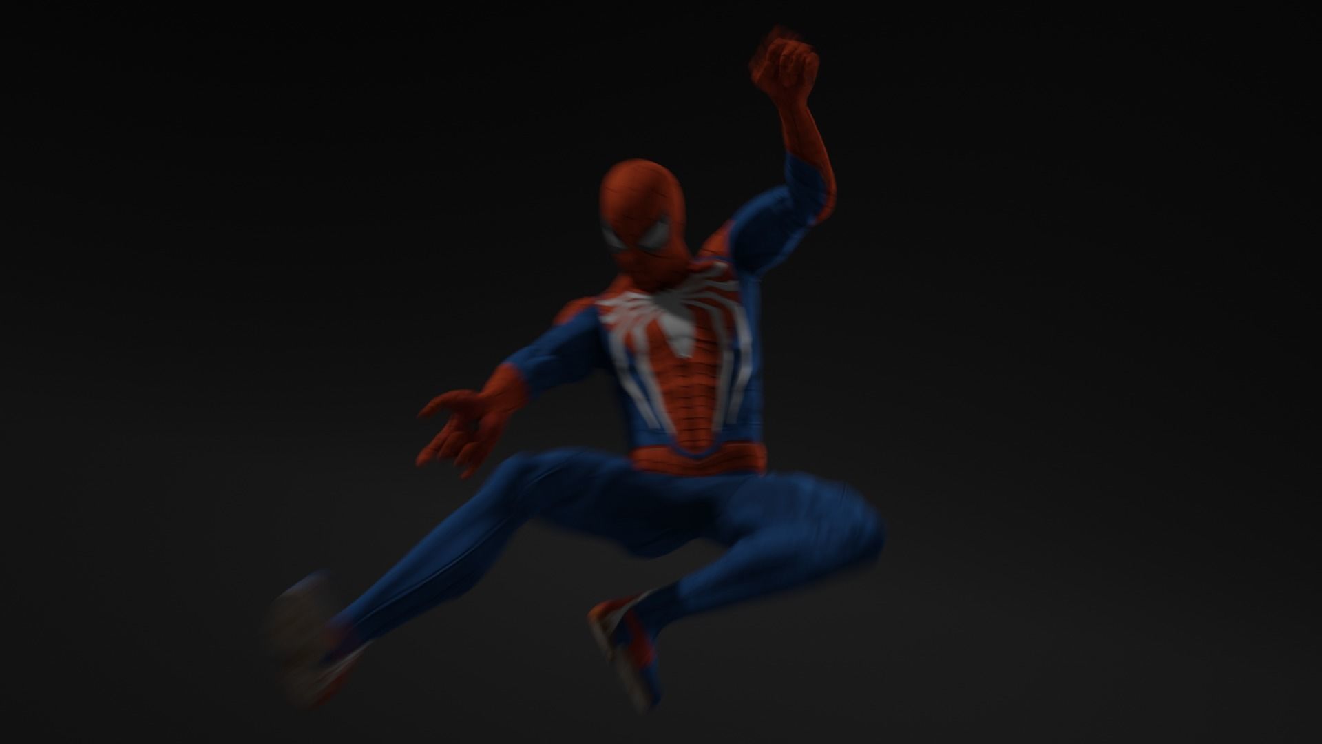 Spider Man 3D model with RGB and animation Low-poly 3D model_10