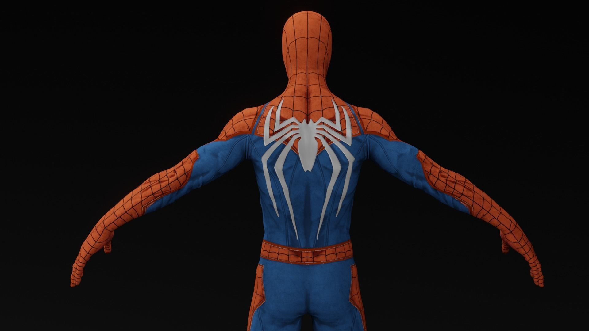 Spider Man 3D model with RGB and animation Low-poly 3D model_6