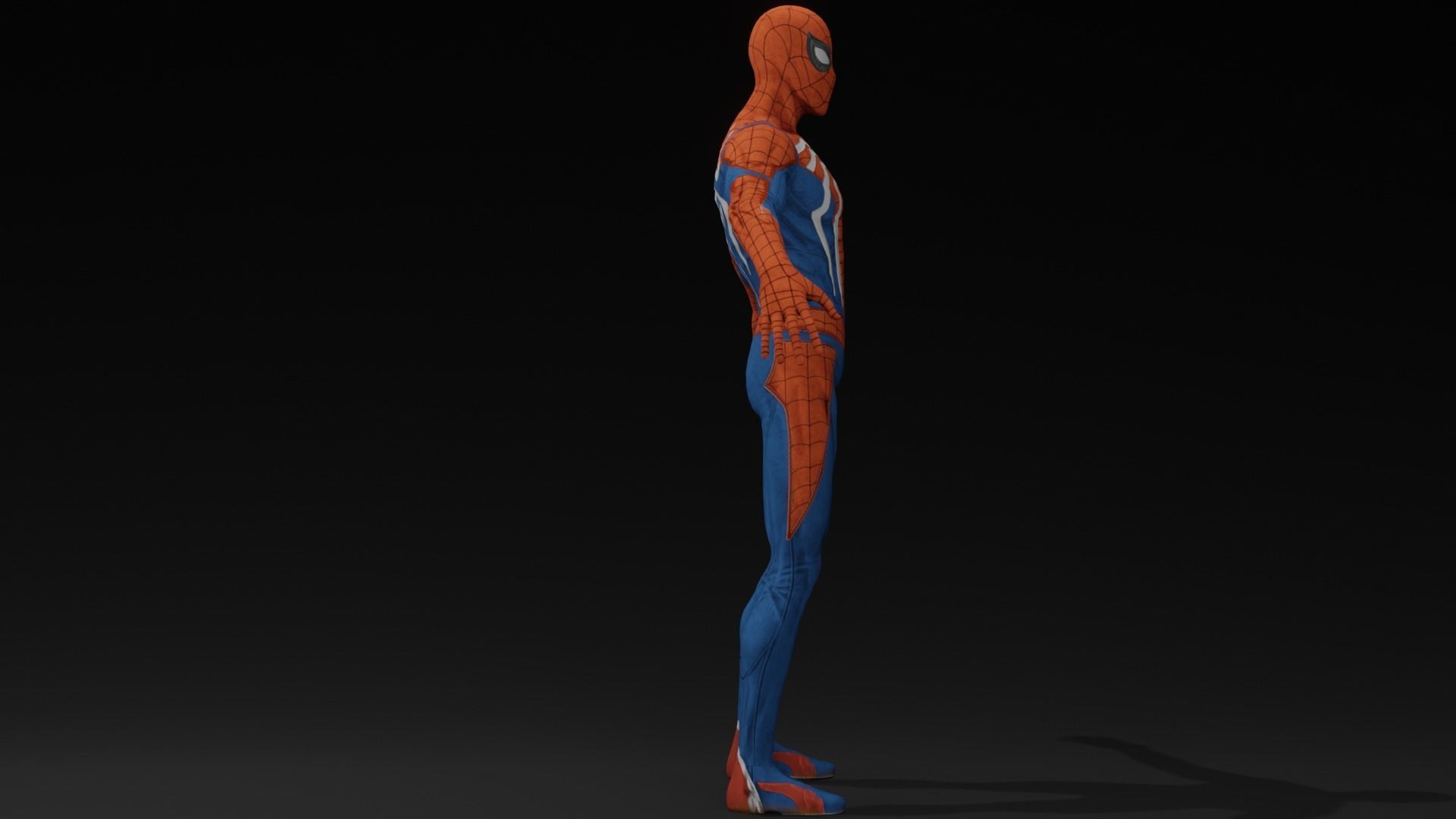Spider Man 3D model with RGB and animation Low-poly 3D model_20