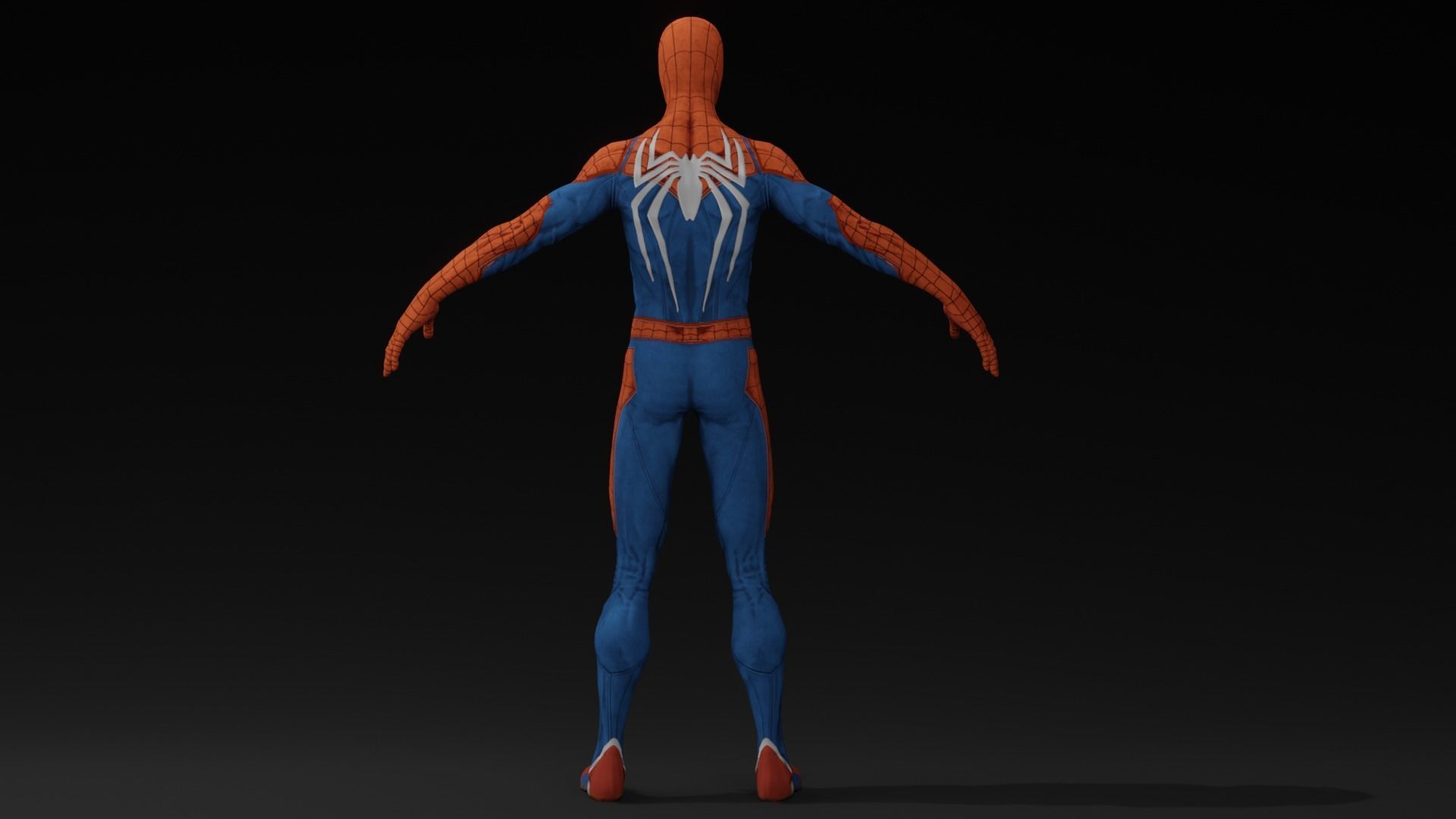 Spider Man 3D model with RGB and animation Low-poly 3D model_16