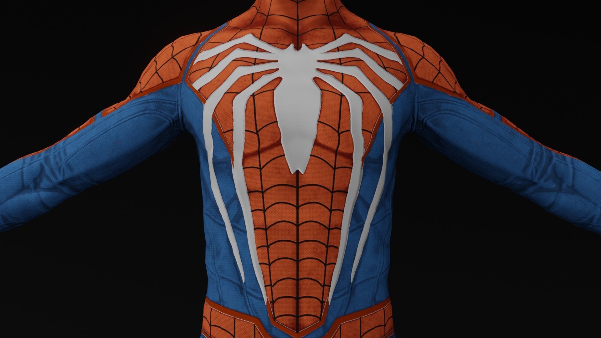 Spider Man 3D model with RGB and animation Low-poly 3D model_7