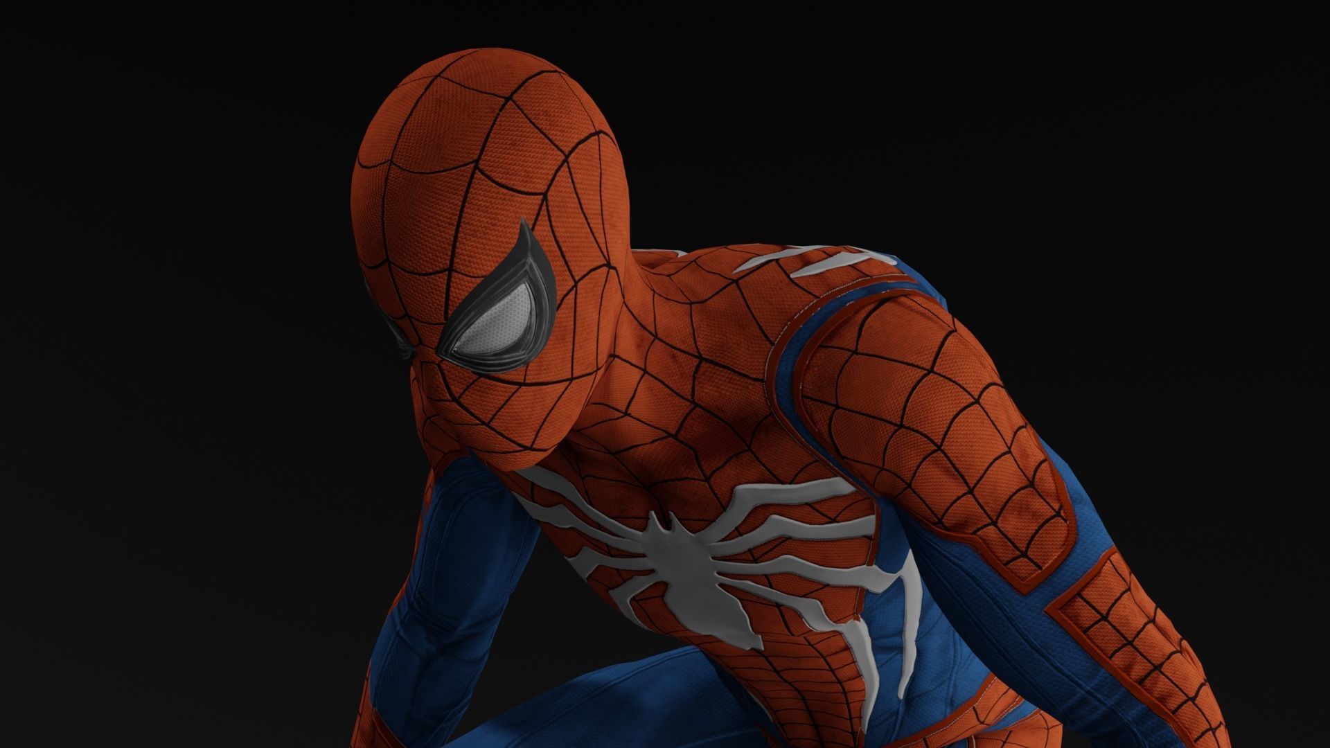 Spider Man 3D model with RGB and animation Low-poly 3D model_13