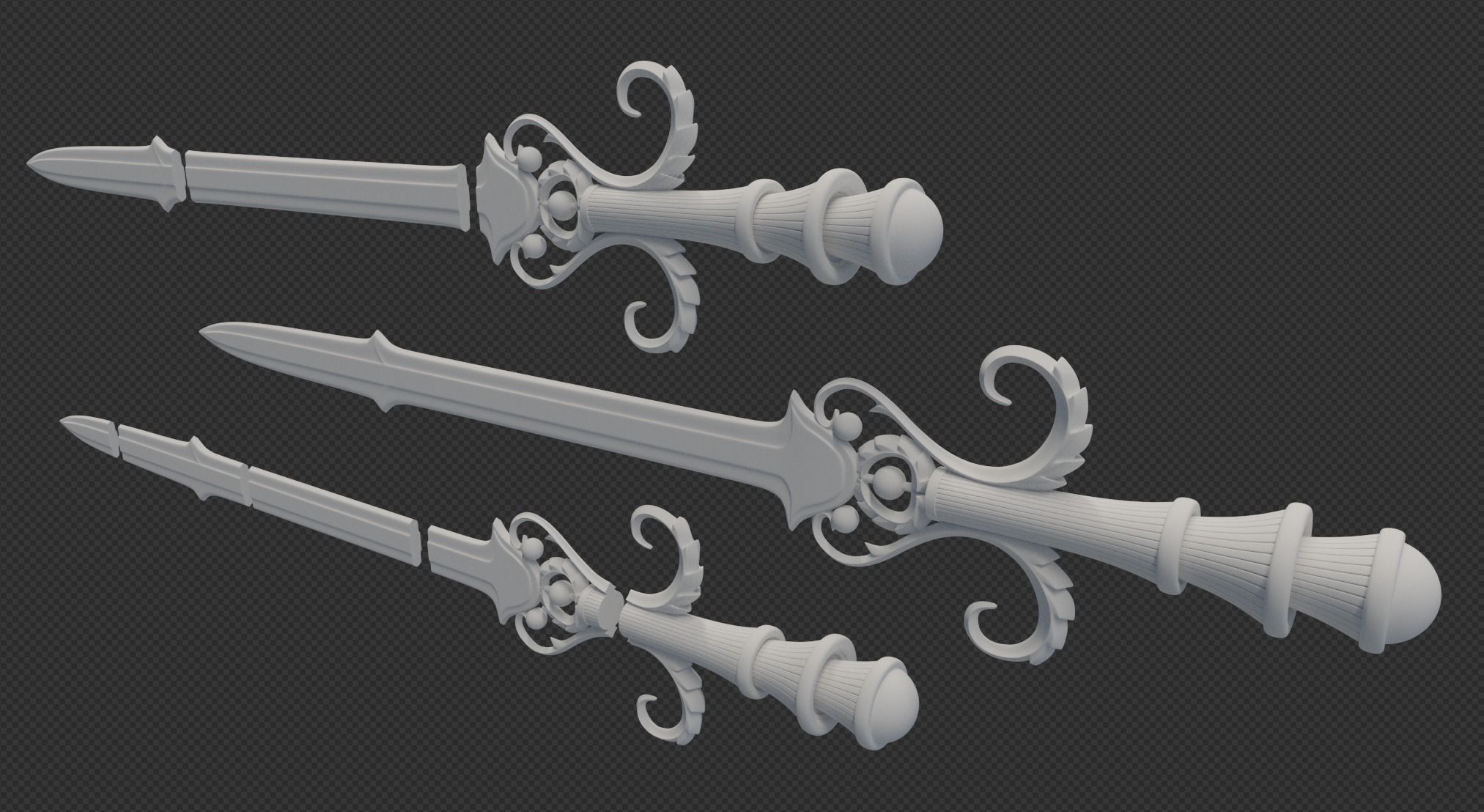 Sword of the Six Sages Legend of Zelda Twilight princess 3D print model_4