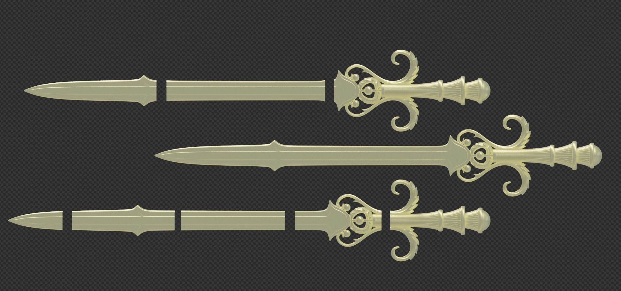 Sword of the Six Sages Legend of Zelda Twilight princess 3D print model_1