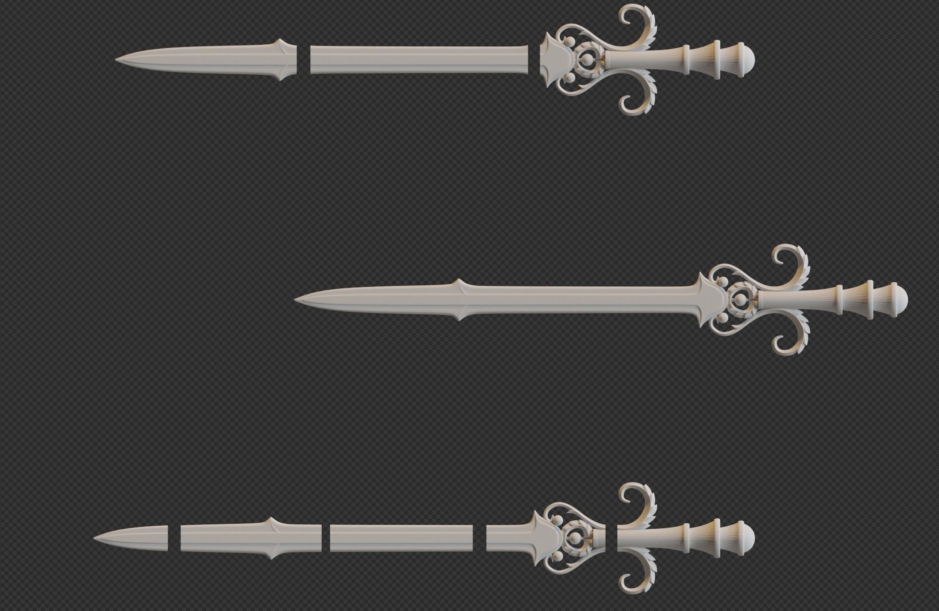 Sword of the Six Sages Legend of Zelda Twilight princess 3D print model_3