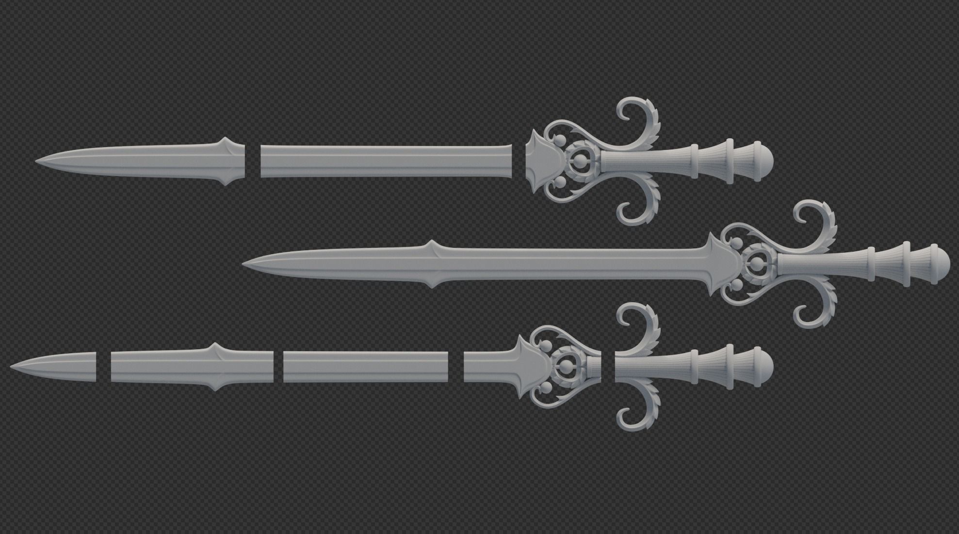 Sword of the Six Sages Legend of Zelda Twilight princess 3D print model_2