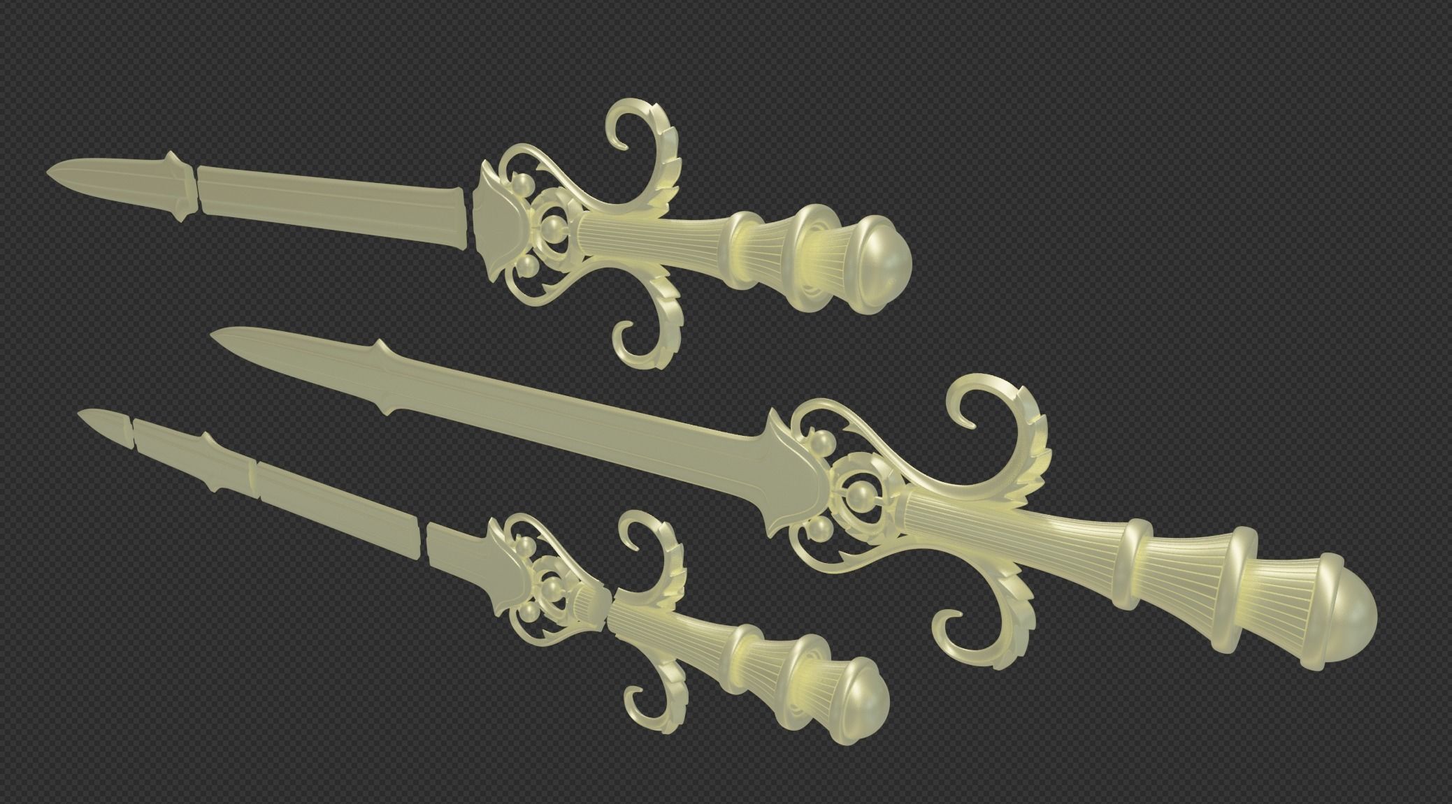 Sword of the Six Sages Legend of Zelda Twilight princess 3D print model_5