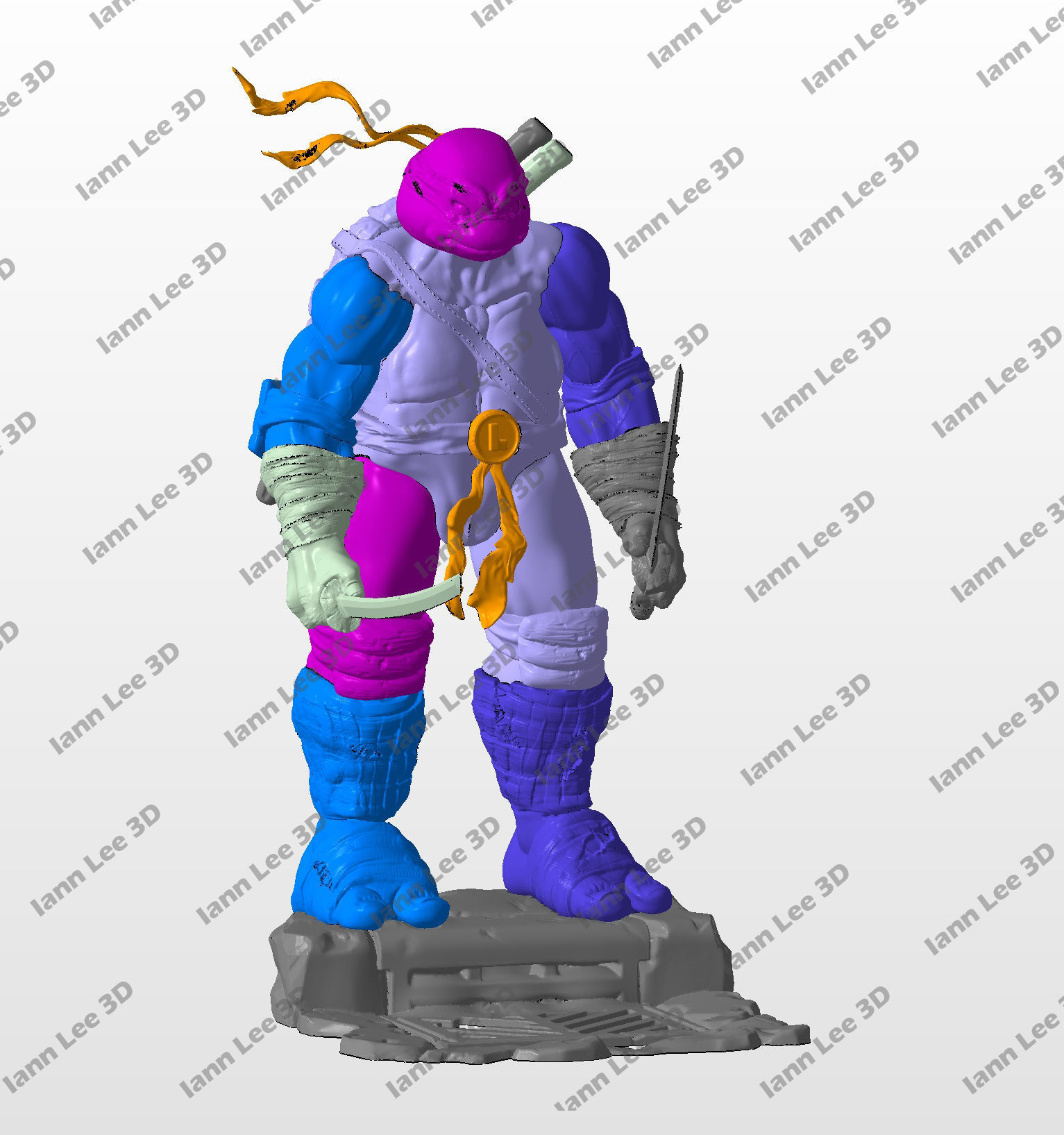 TMNT Leonardo Tortuga Ninja Fan Art 3D print model_6