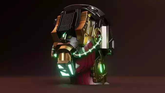 Sci-fi Character Cyborg 007 3D model 3D model
