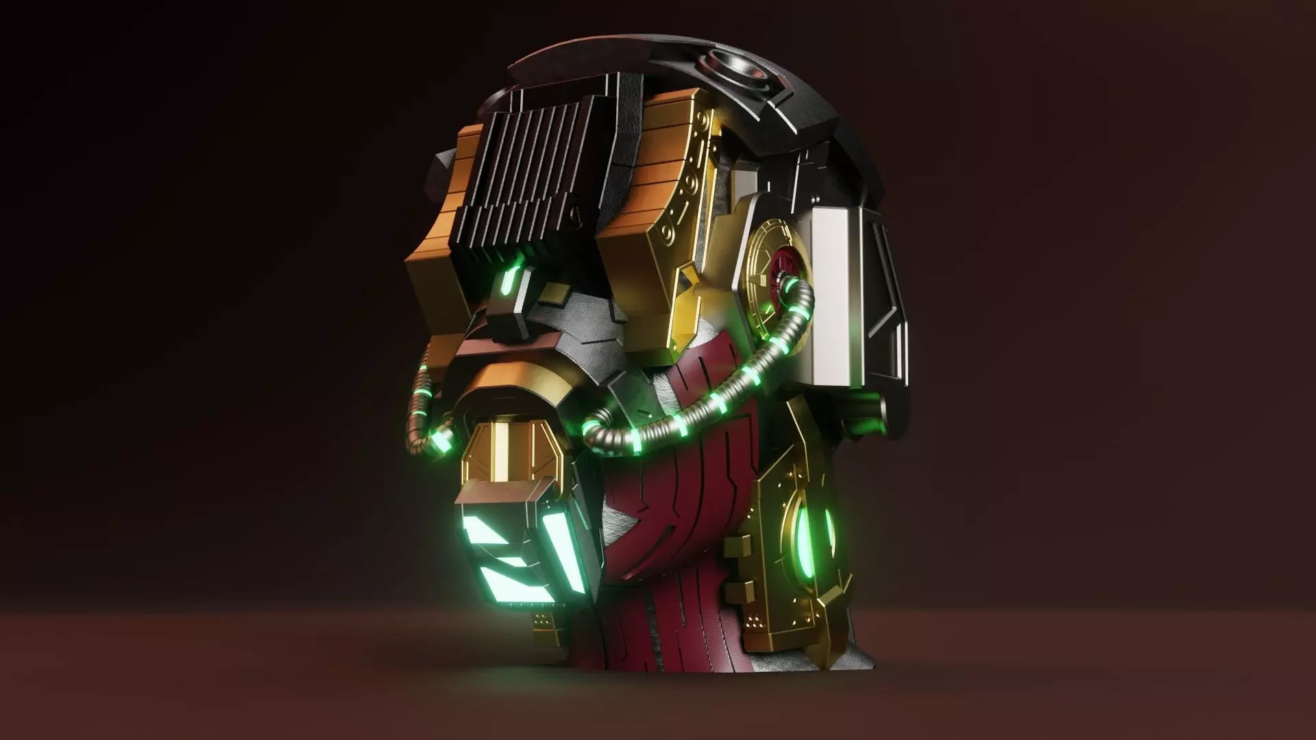 Sci-fi Character Cyborg 007 3D model 3D model_0