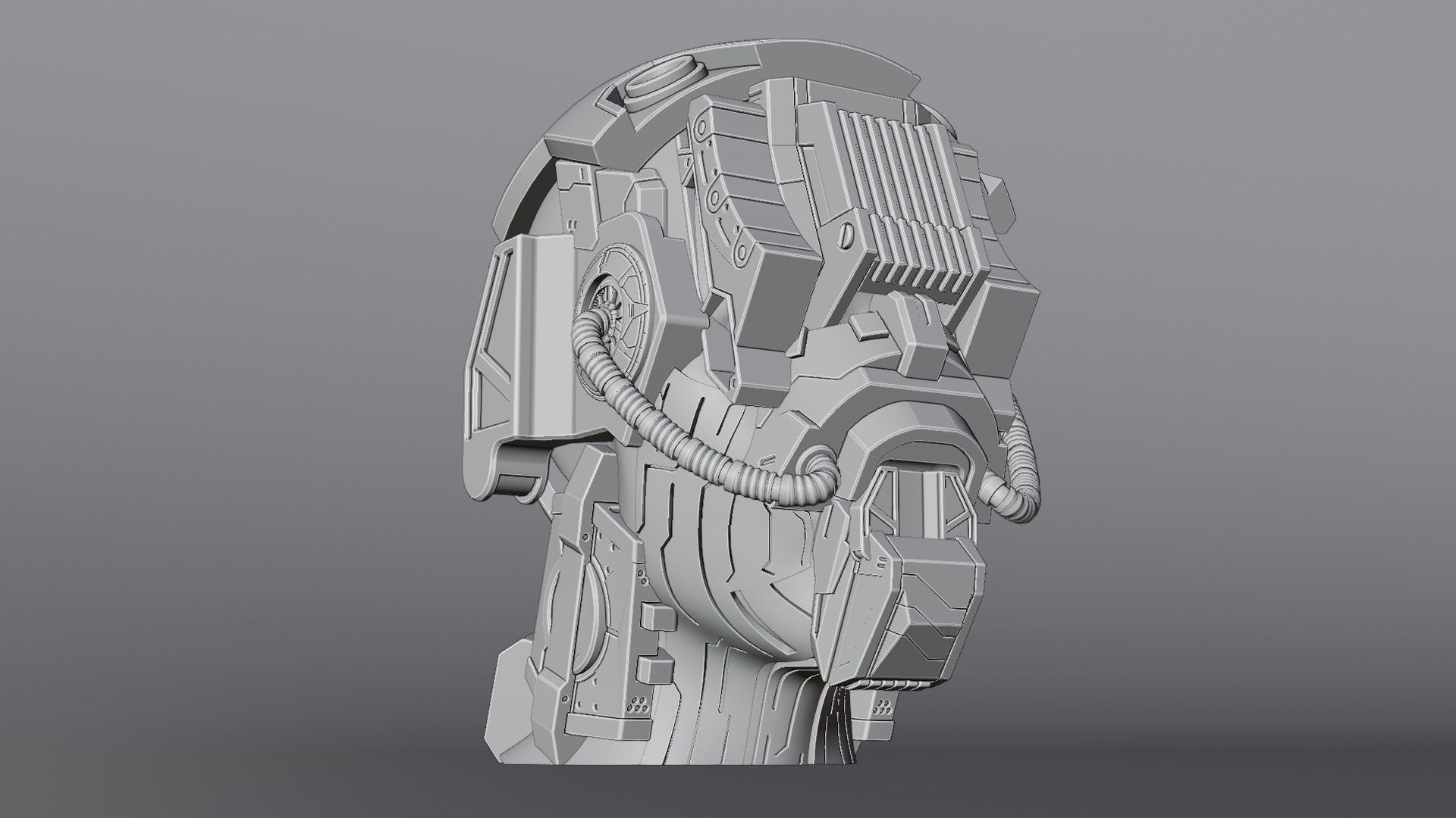 Sci-fi Character Cyborg 007 3D model 3D model_4