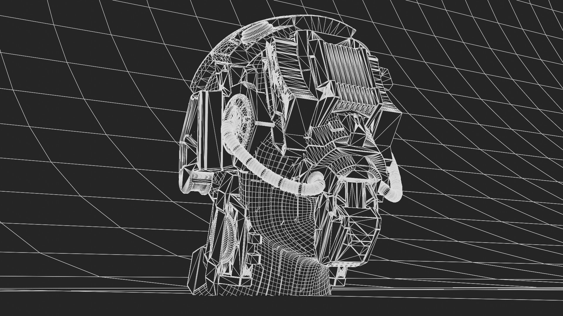 Sci-fi Character Cyborg 007 3D model 3D model_6