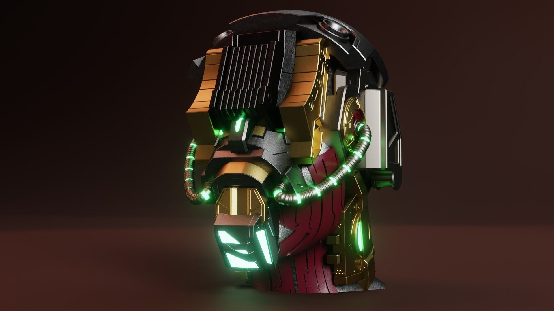 Sci-fi Character Cyborg 007 3D model 3D model_7