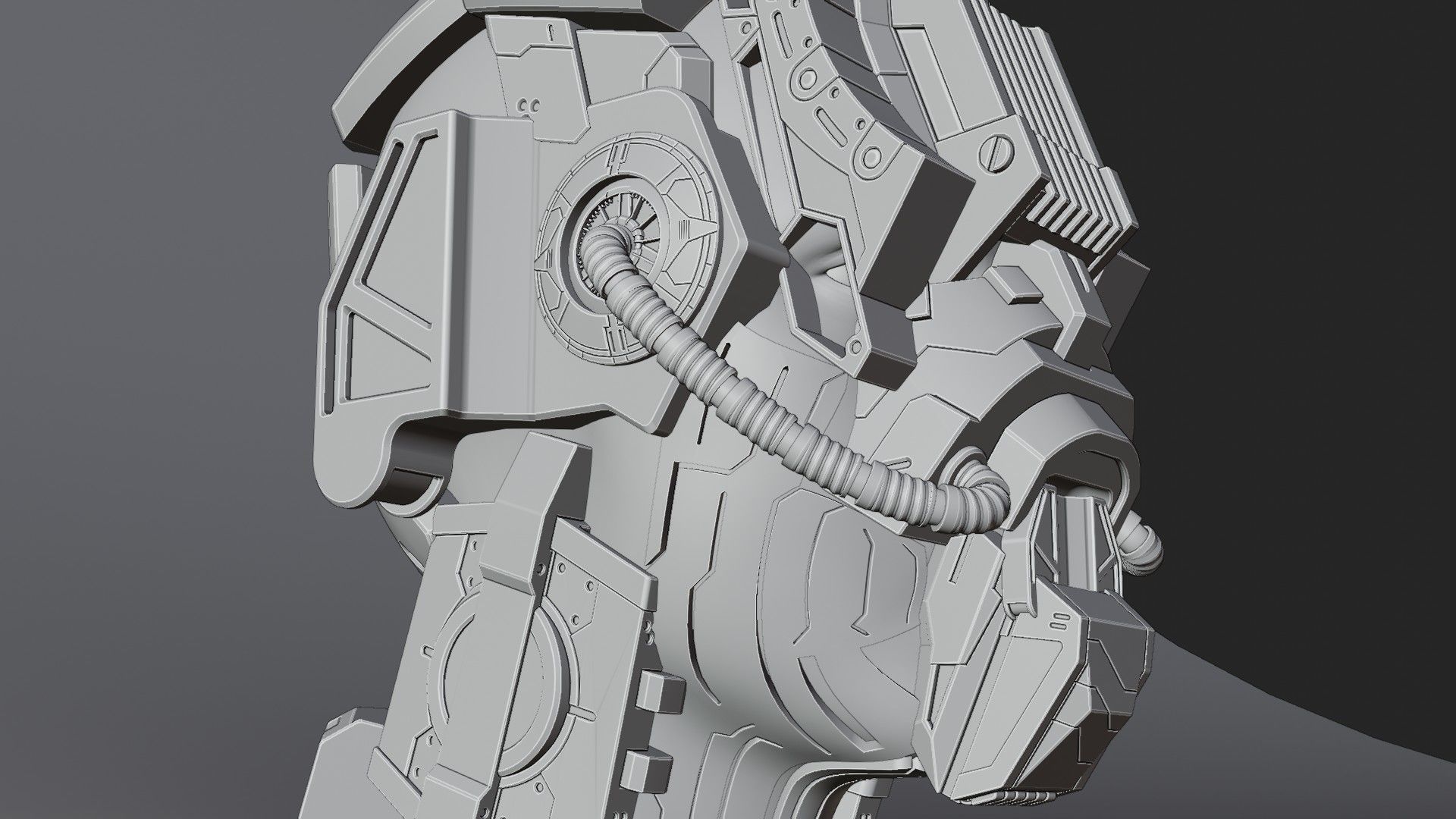 Sci-fi Character Cyborg 007 3D model 3D model_11