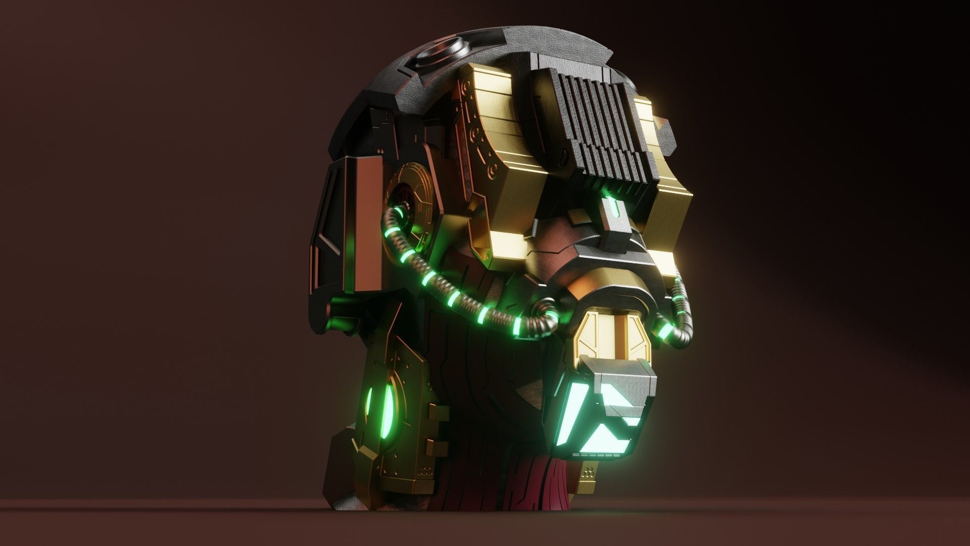 Sci-fi Character Cyborg 007 3D model 3D model_5