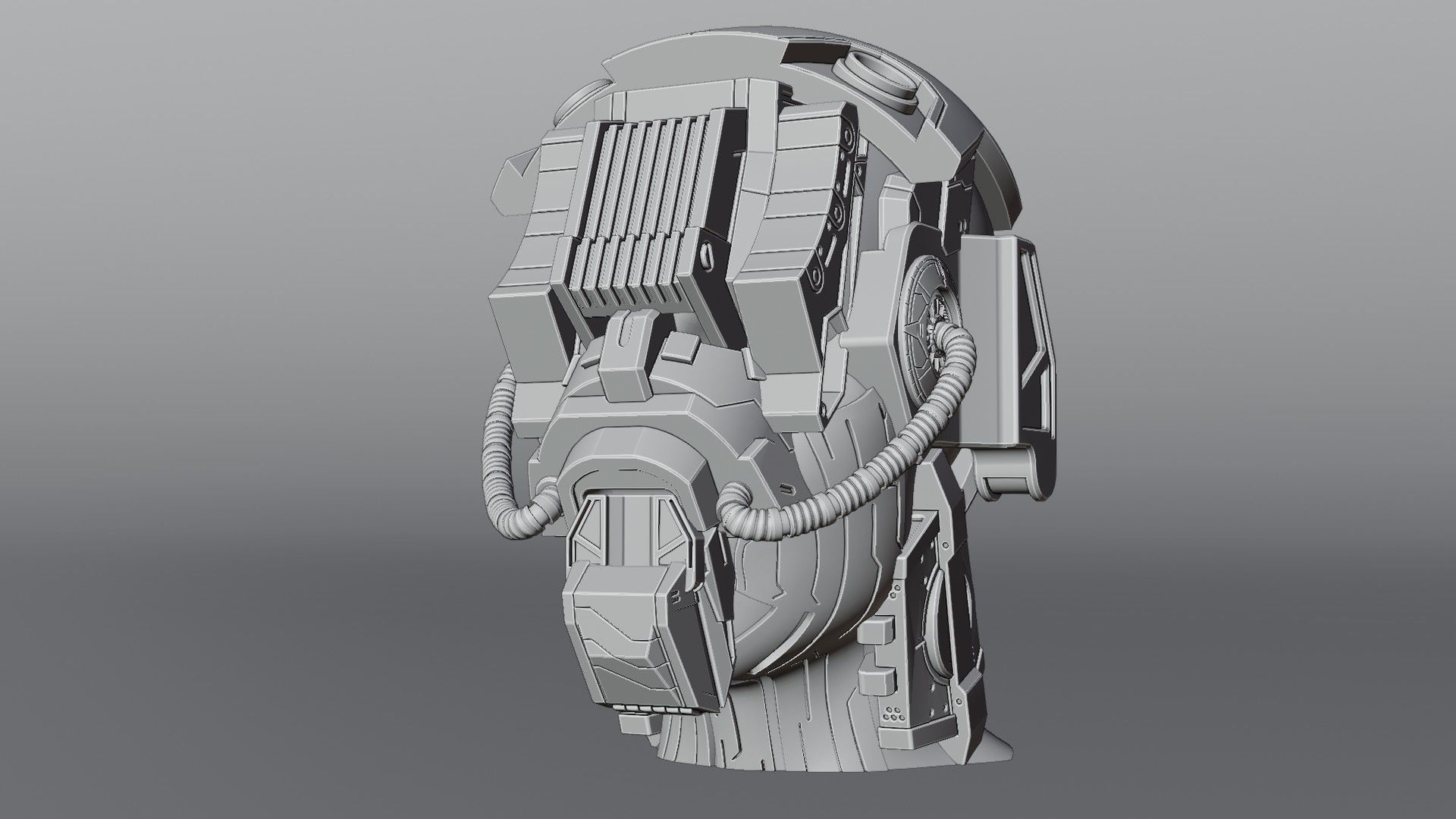 Sci-fi Character Cyborg 007 3D model 3D model_8