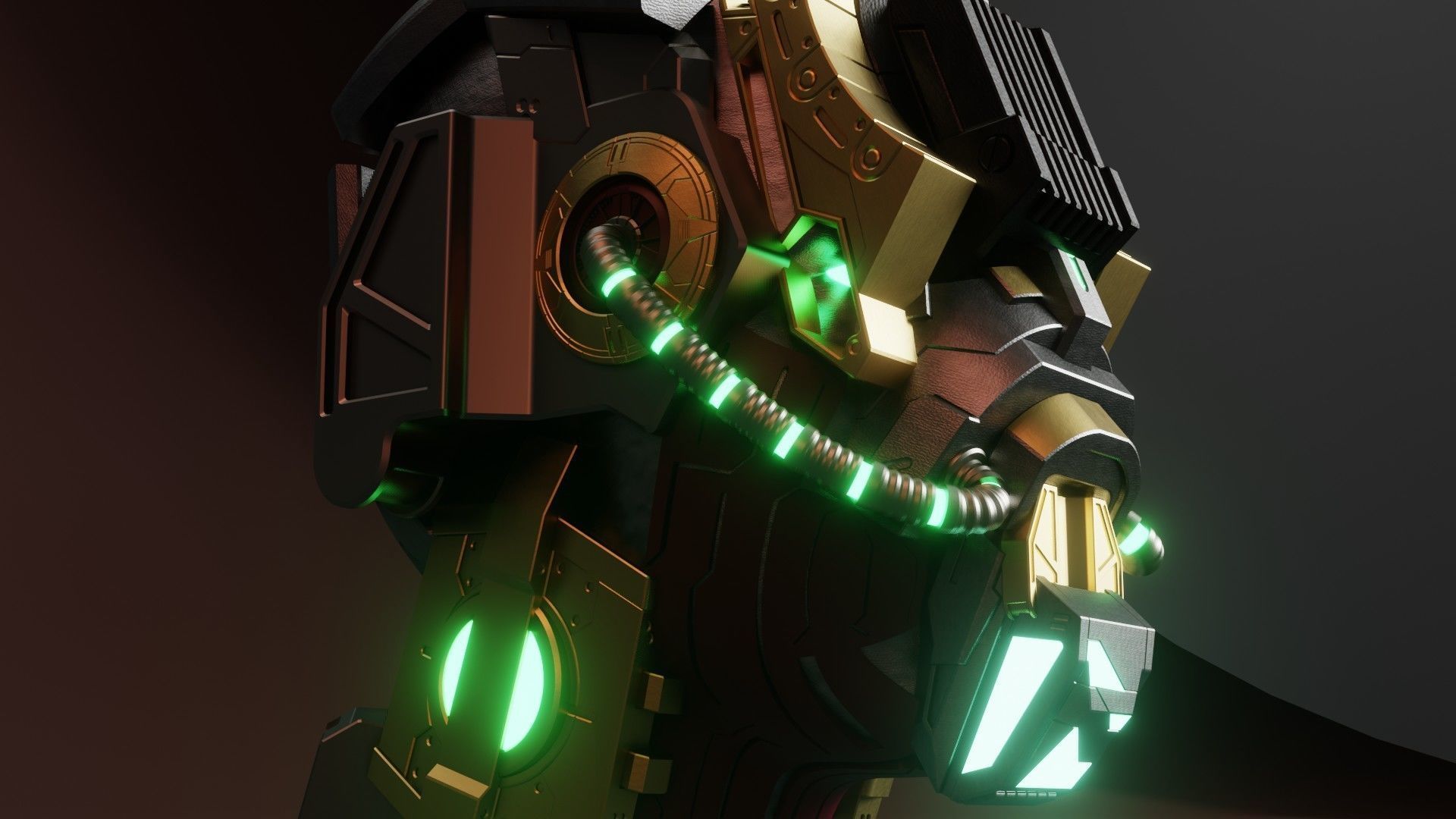 Sci-fi Character Cyborg 007 3D model 3D model_10