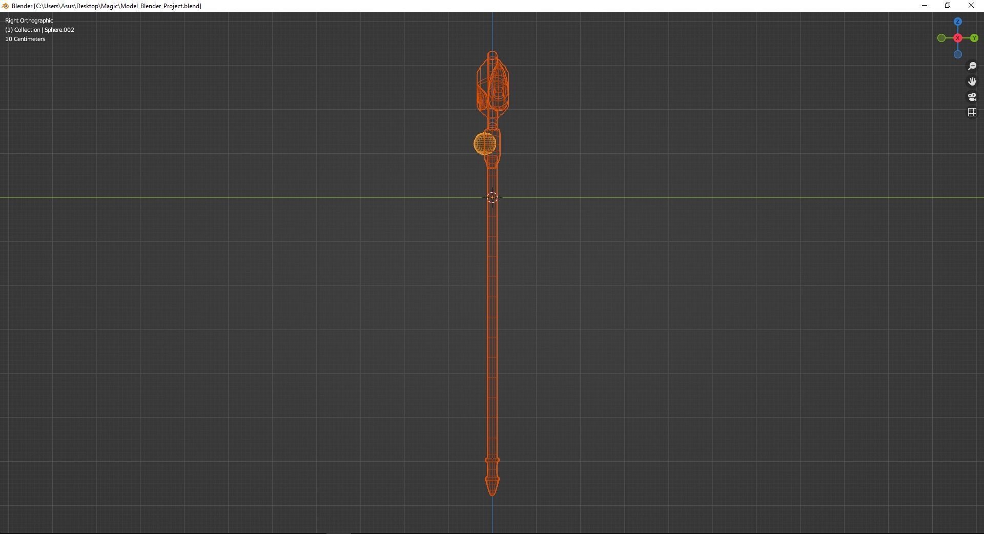 Magic Staff Toy Low-poly 3D model_19