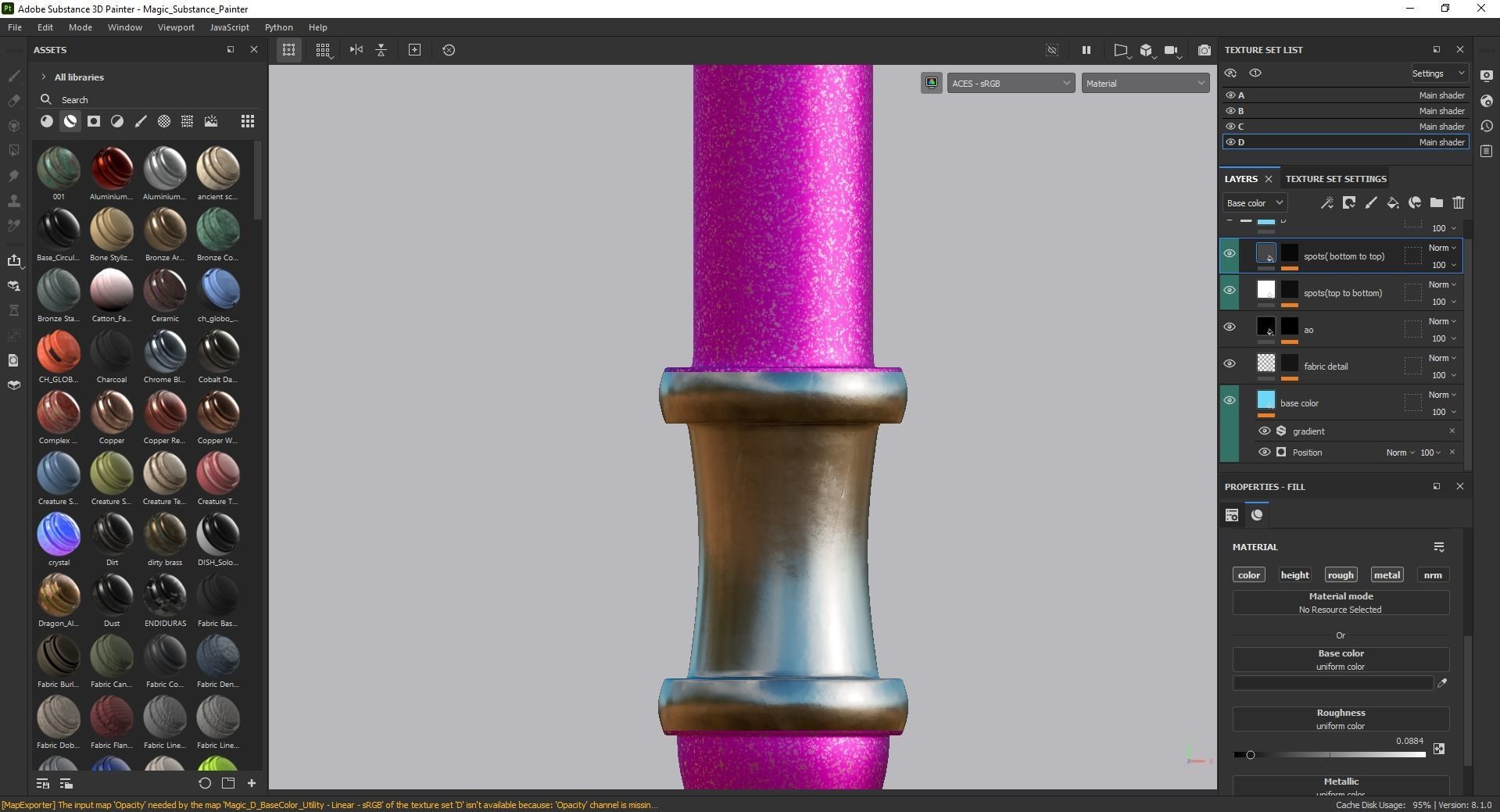Magic Staff Toy Low-poly 3D model_10