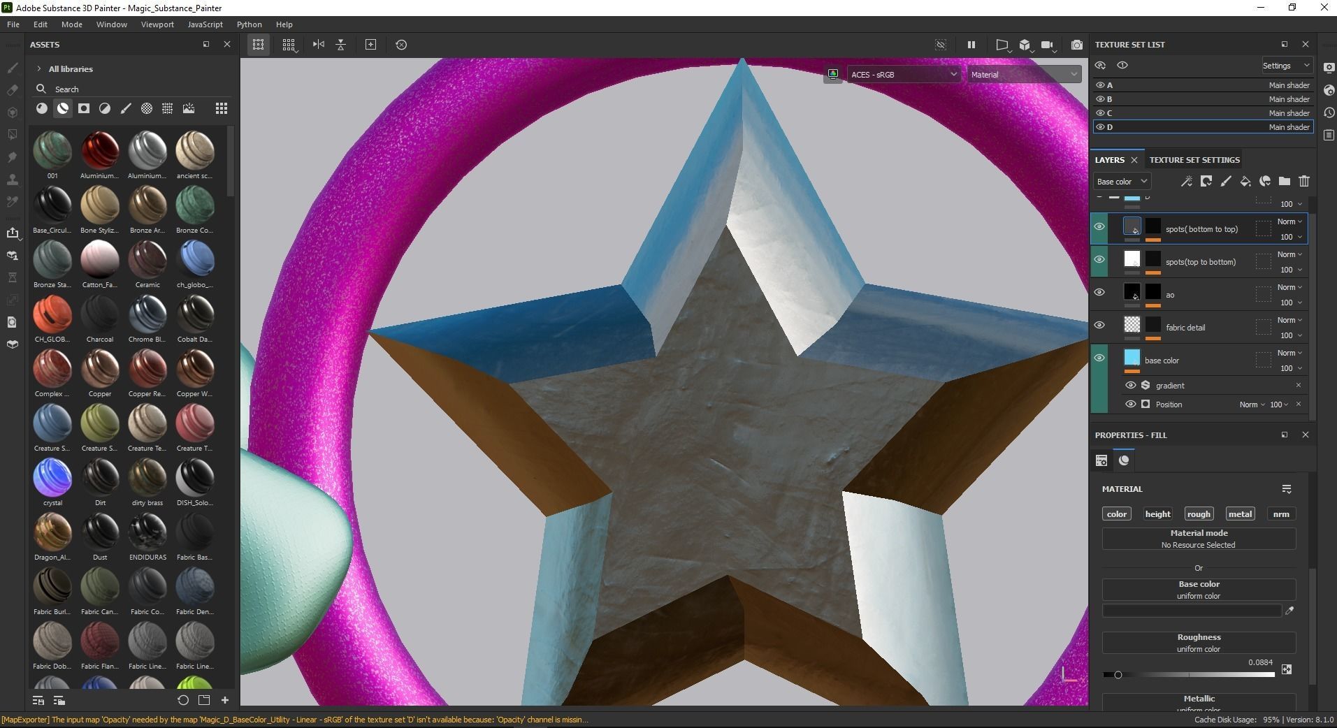 Magic Staff Toy Low-poly 3D model_21