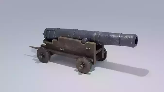 Old Cannon with 4K and 2K Textures