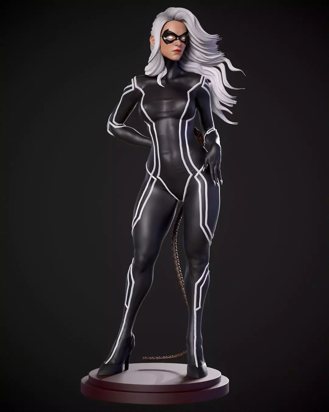 Black Cat print model 3D print model_0