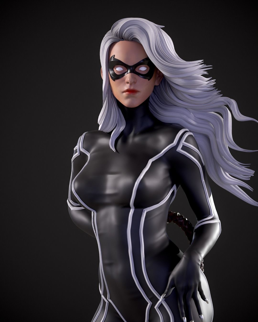 Black Cat print model 3D print model_19