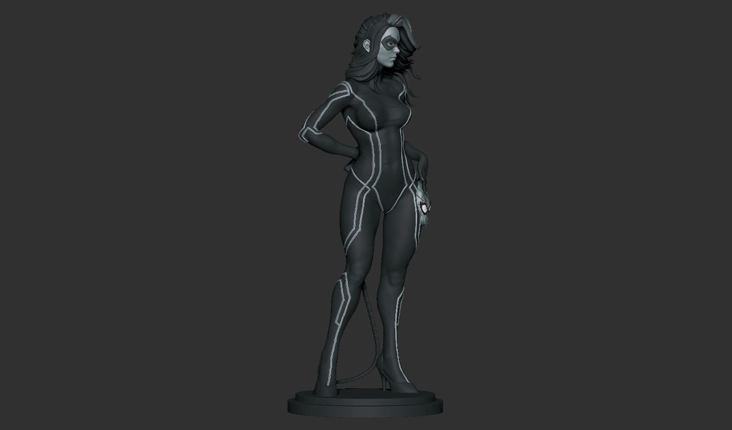 Black Cat print model 3D print model_14