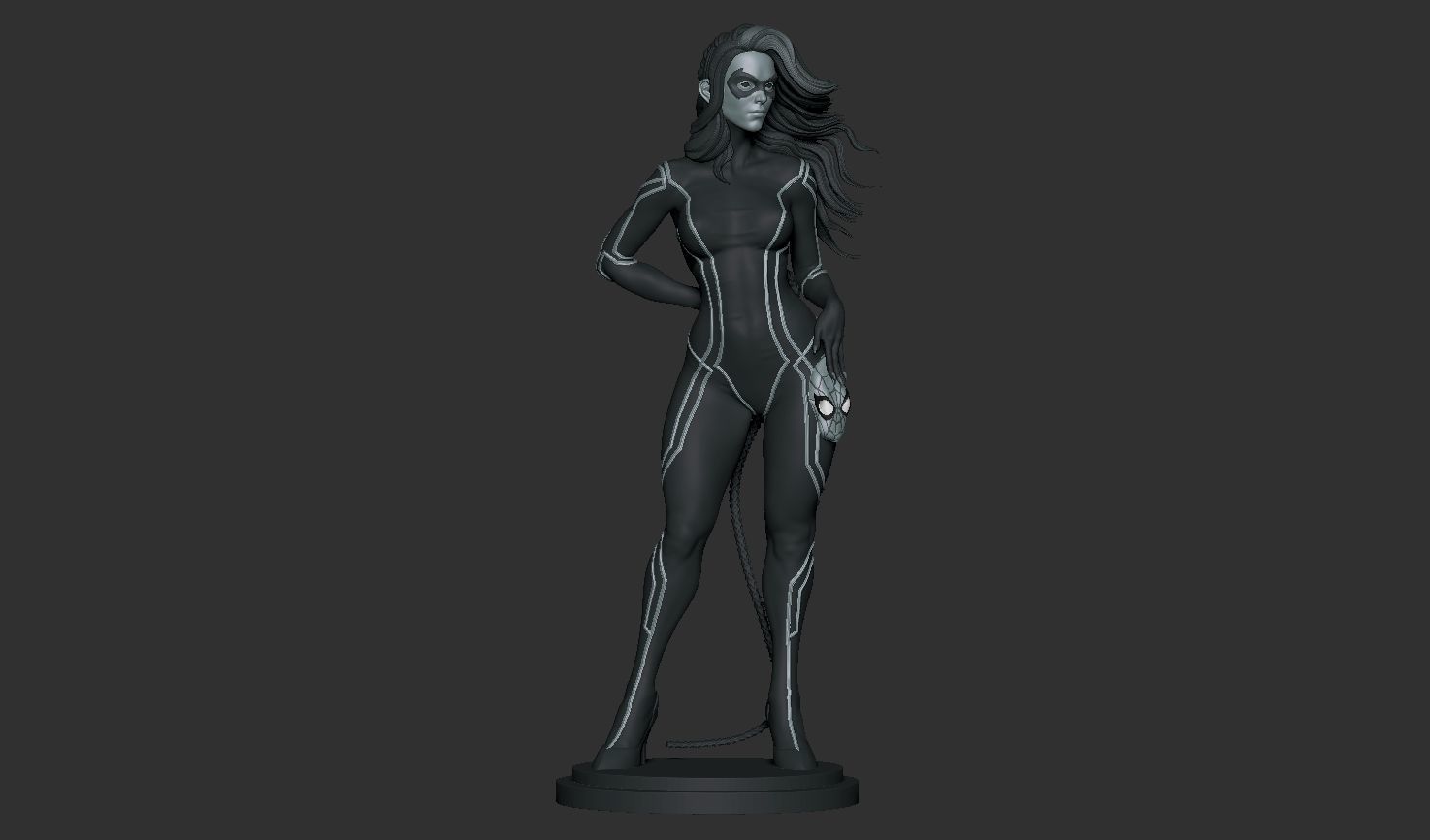 Black Cat print model 3D print model_12