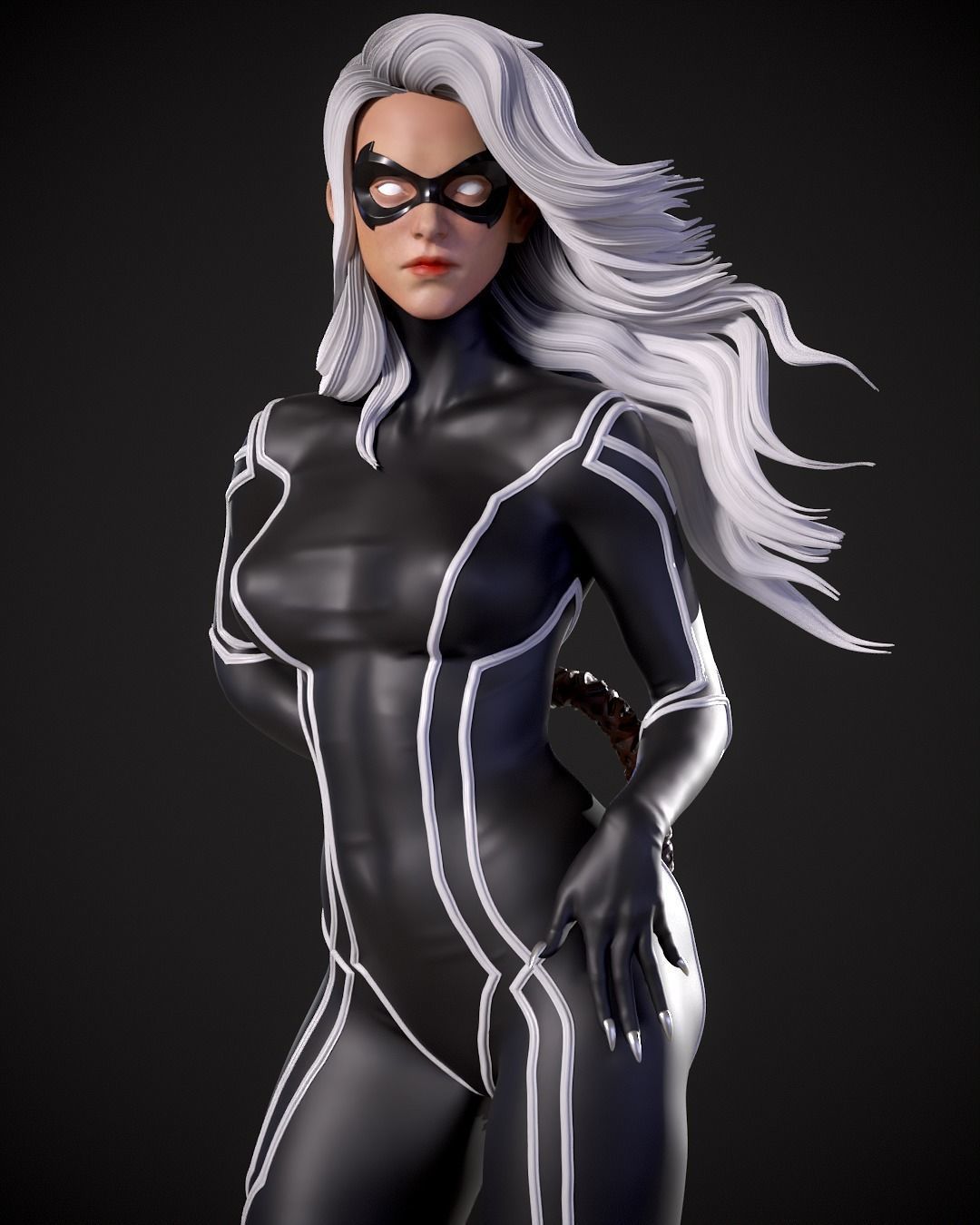 Black Cat print model 3D print model_7